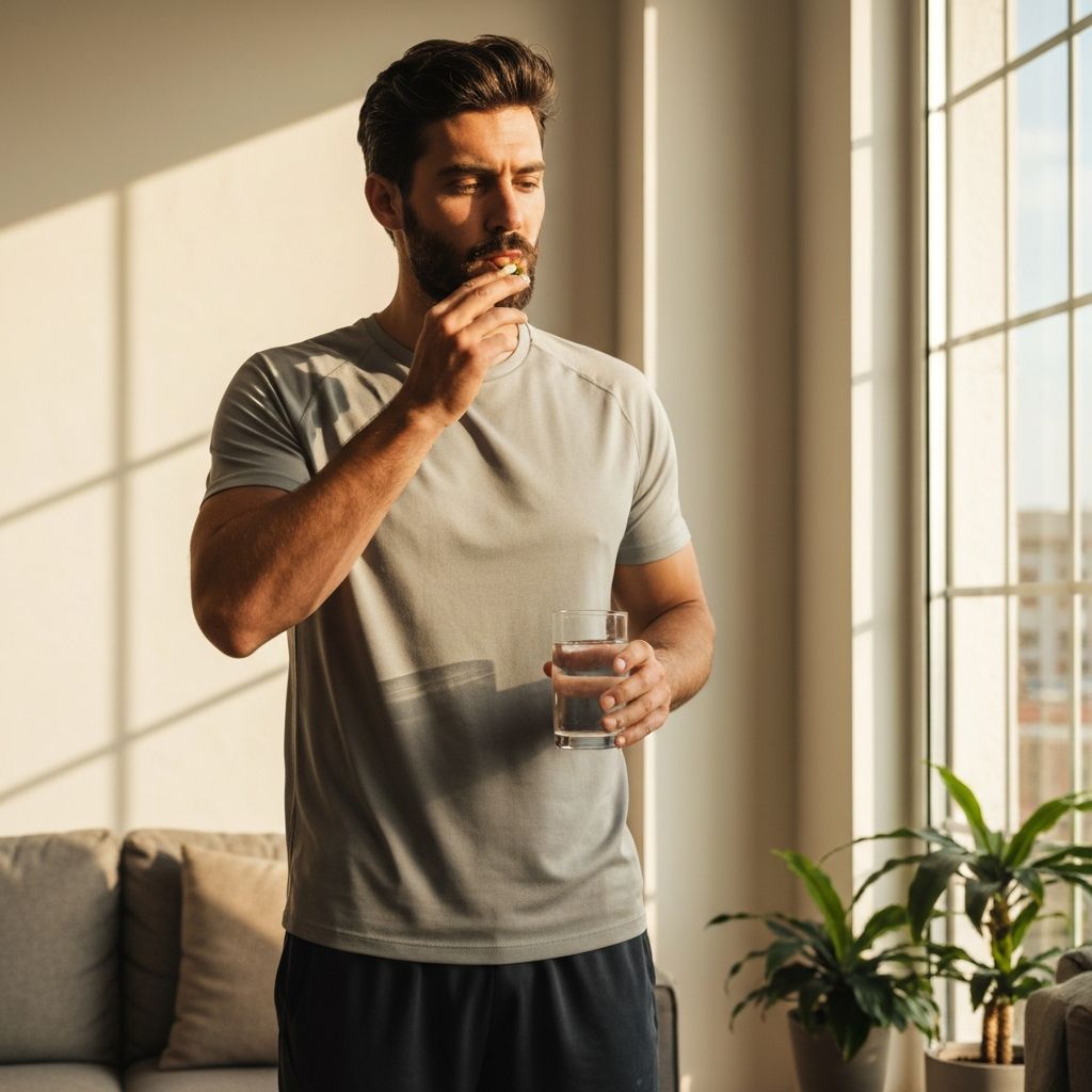 Morning routine with natural supplements